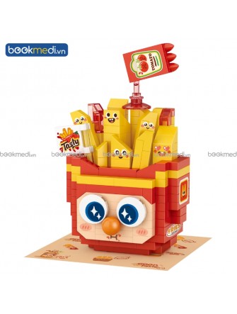 Đồ Chơi Lắp Ráp Mô Hình Măm Măm Khoai Tây Chiên (French Fries) Hãng Loz
